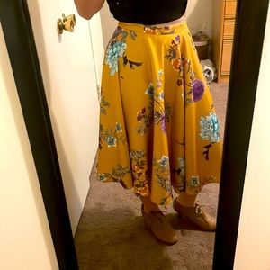 ModCloth Floral Skirt